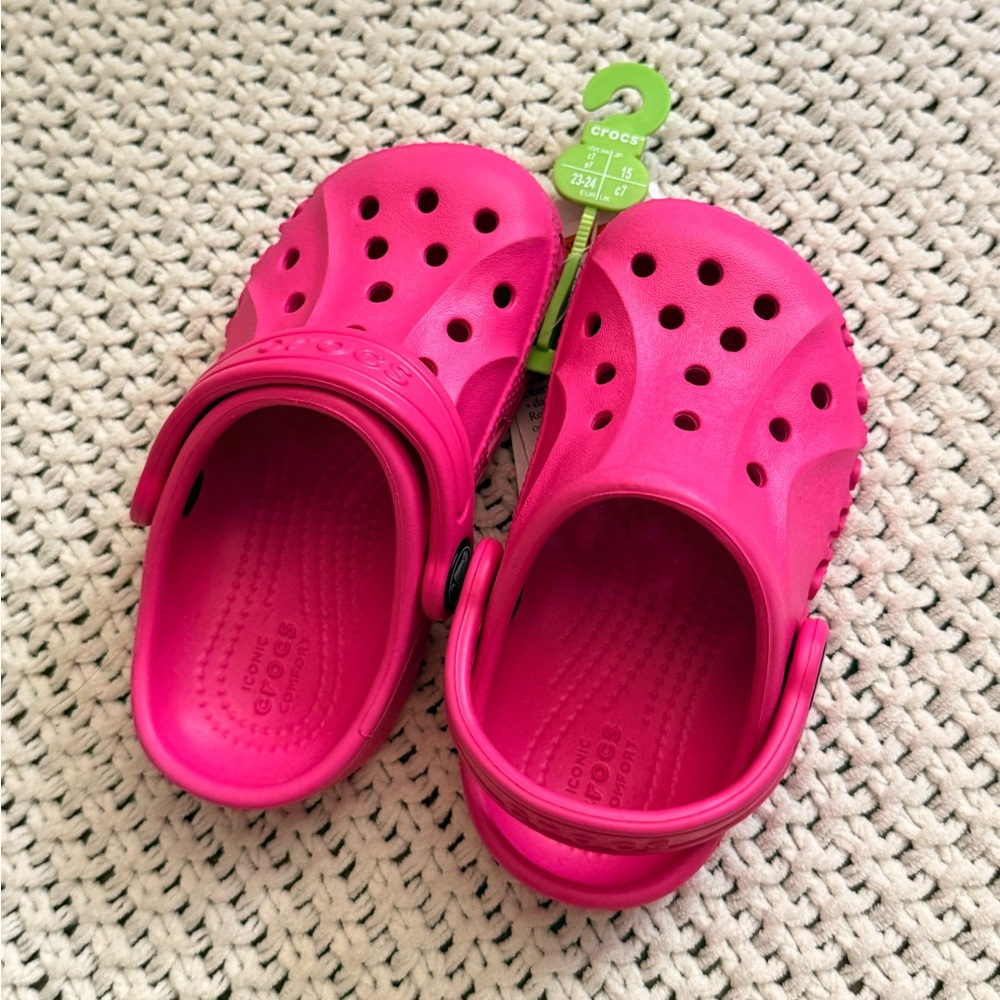 CROCS Kids Vibrant Pink Sandals